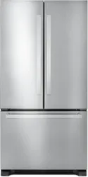 Front view of JennAir JFFCF72DKMcounter depth refrigerator 