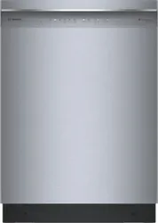 Front view of the Bosch SHE53C85N dishwasher 