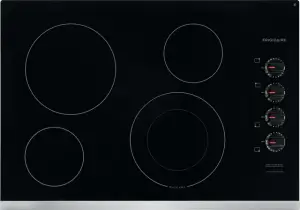 Overhead view of the Frigidaire FFEC3025US 30” electric cooktop 