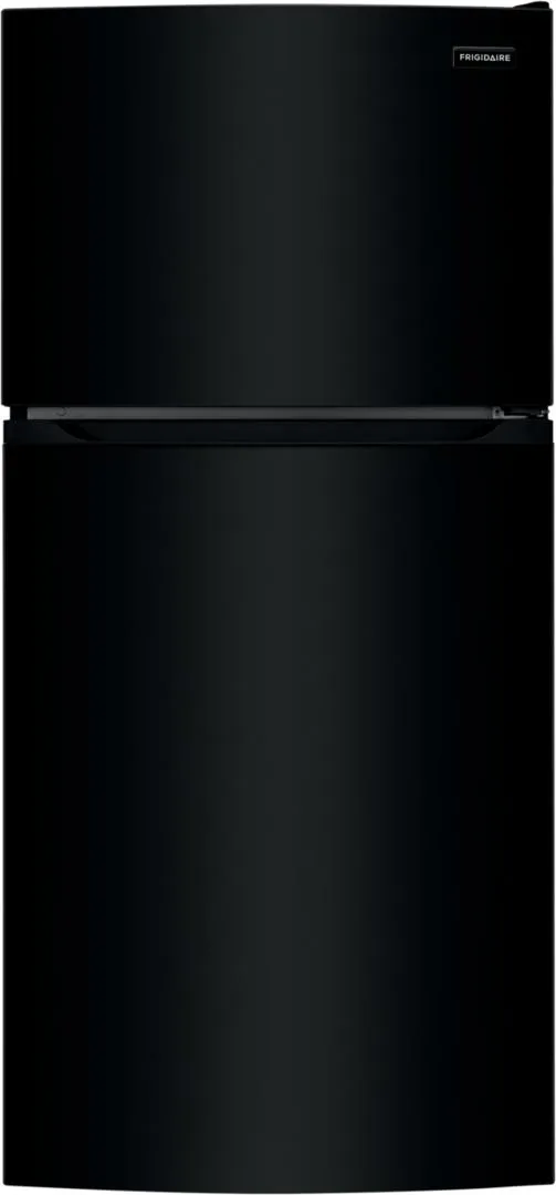 Credit: Frigidaire Front view of the Frigidaire FFHT1425VB top freezer refrigerator