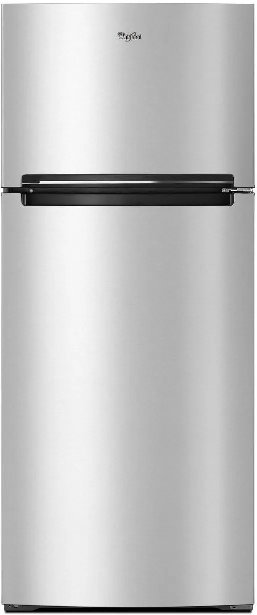 Credit: Whirlpool Front view of the Whirlpool WRT518SZFM top freezer refrigerator