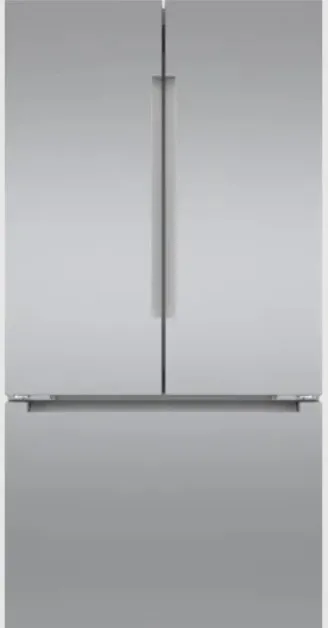 Credit: Bosch Front view of the Bosch B36CT81ENS 800 Series counter-depth French door refrigerator