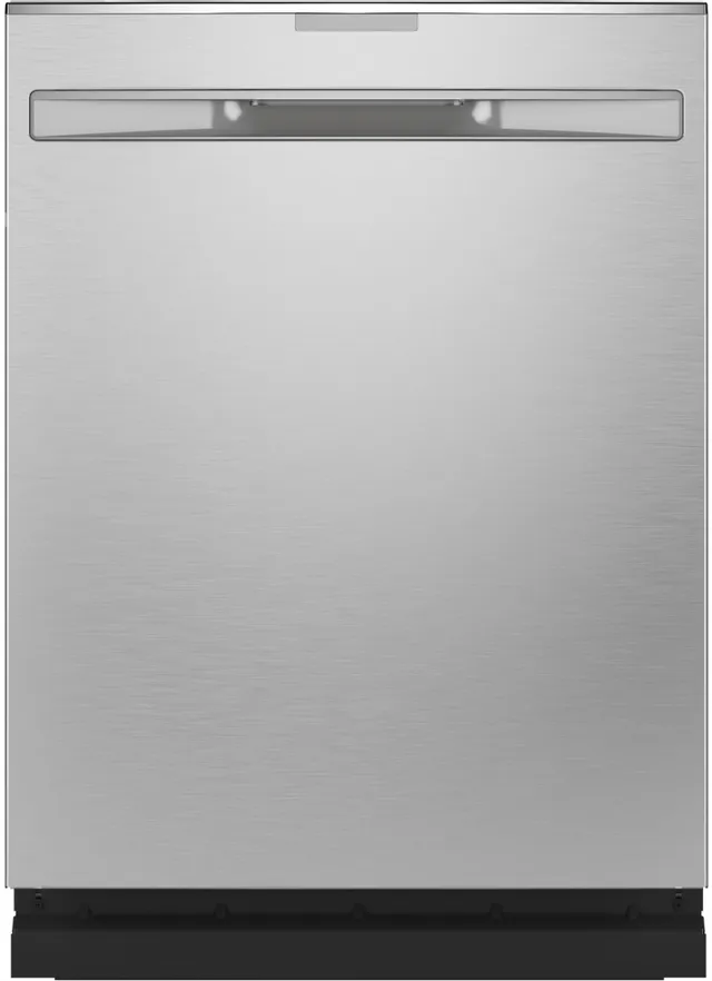 Front view of the GE Profile PDP755SYRFS dishwasher 