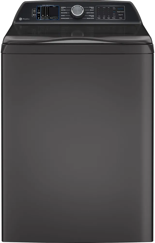Credit: GE Profile Front view of the GE Profile PTW900BPTDG top load washer