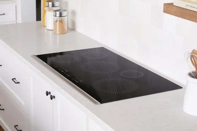 The Frigidaire Gallery GCCI3667AB 36” induction cooktop installed in a counter
