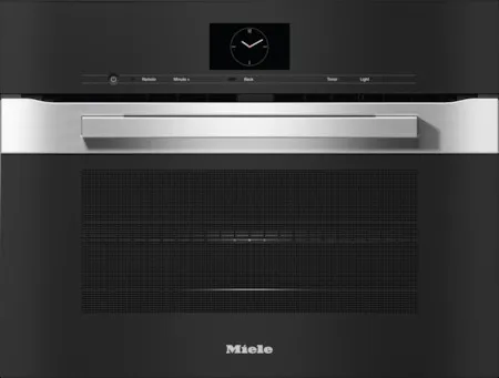 Credit: Miele Front view of the Miele H 7640 BM CTS 24” speed oven