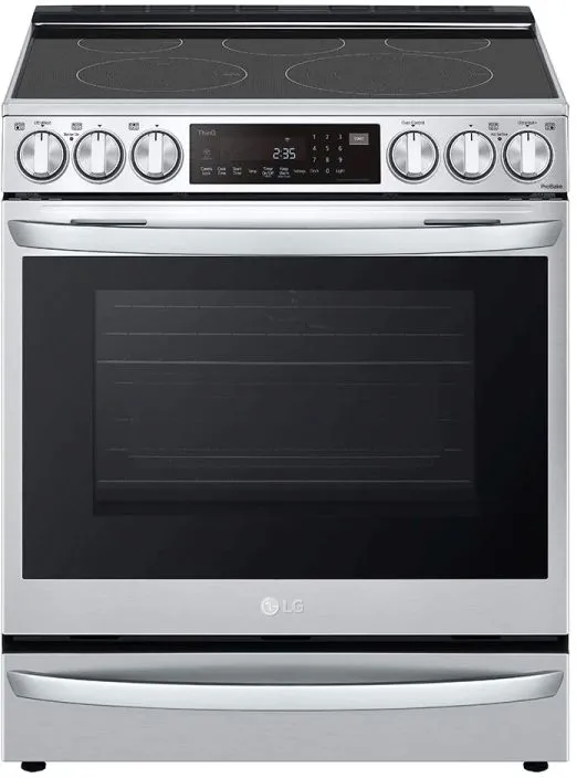 Credit: LG Front view of the LG LSEL6337F 30” smart range