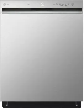 Front view of the LG LDFN3432T dishwasher 