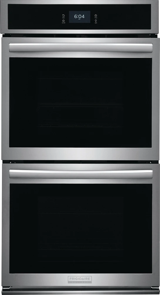 Front view of the Frigidaire Gallery GCWD2767AF double wall oven 