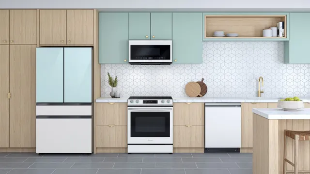Credit: Samsung A kitchen featuring several Samsung Bespoke appliances