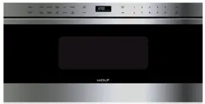 Front view of the Wolf MD30TE/S microwave drawer 
