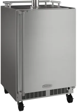 Front view of the Marvel MO24BNSMRS outdoor beverage center 