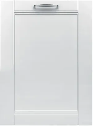 Credit: Bosch Front view of the Bosch SHV78B73UC 800 Series panel ready dishwasher