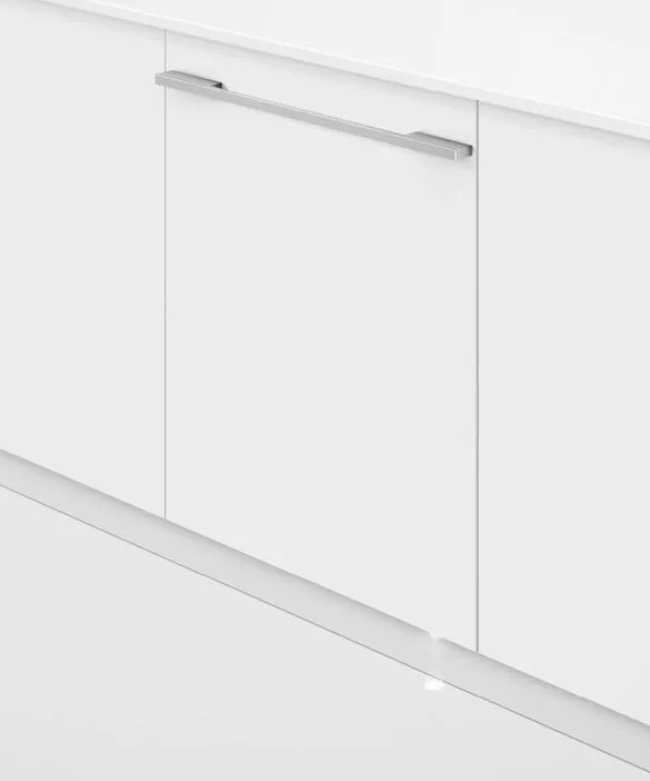 Credit: Fisher & Paykel The Fisher & Paykel DW24U2I1 5 Series panel ready dishwasher with a custom white panel