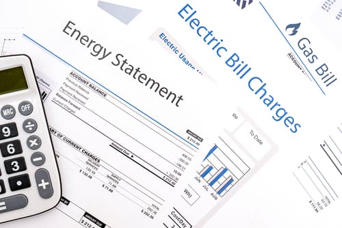 Visual representation of lowering utility bills Visual representation of lowering utility bills