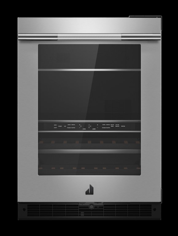 Credit: JennAir Product image of JennAir® RISE™ 24" Stainless Steel Built-In Undercounter Beverage Center (JUBFR242HL)