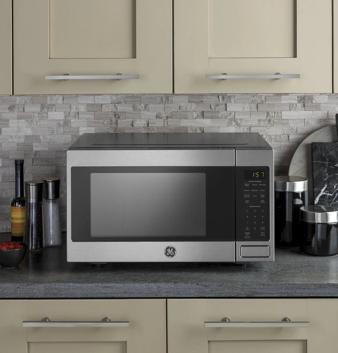 GE Stainless Steel Countertop Microwave GE Stainless Steel Countertop Microwave