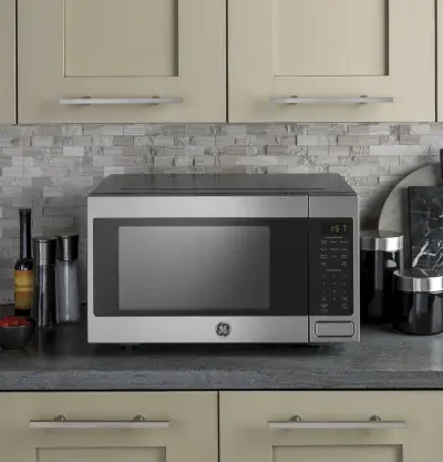 GE Stainless Steel Countertop Microwave