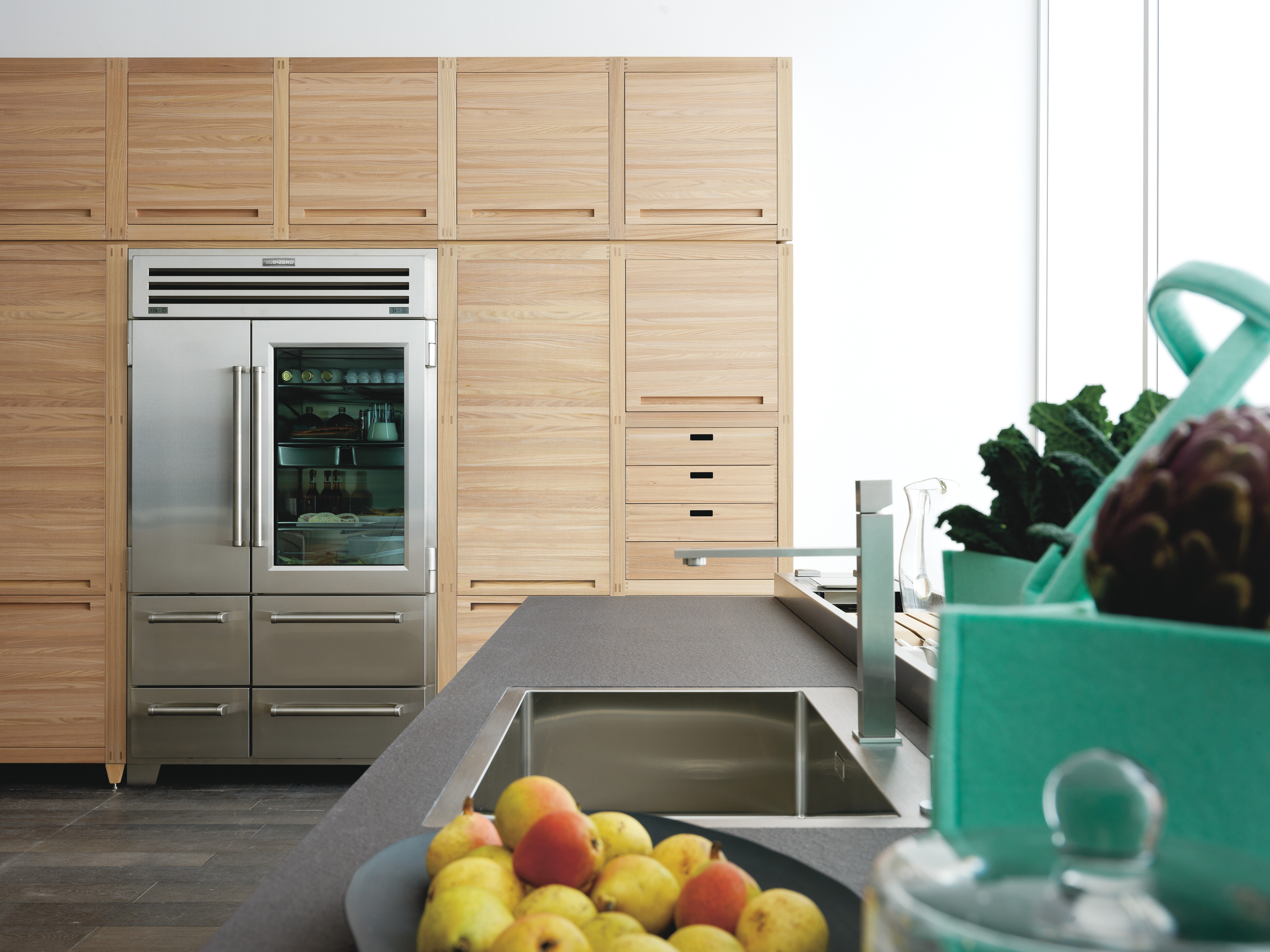 Sub-Zero PRO Series built-in all-in-one French door refrigerator