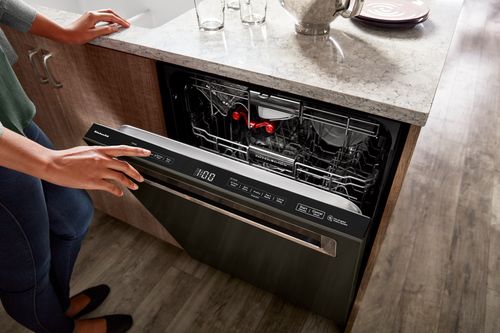 Dishwasher in Use KitchenAid Dishwasher in Use