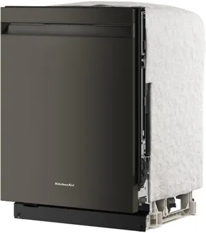 Black KitchenAid Dishwasher KitchenAid Black Third Rack Top Control Dishwasher