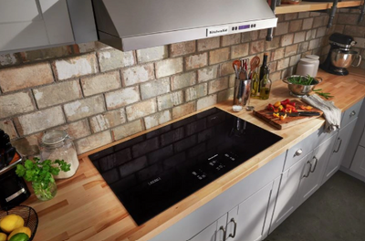 KitchenAid Electric Cooktop KitchenAid 36in Black Electric Cooktop