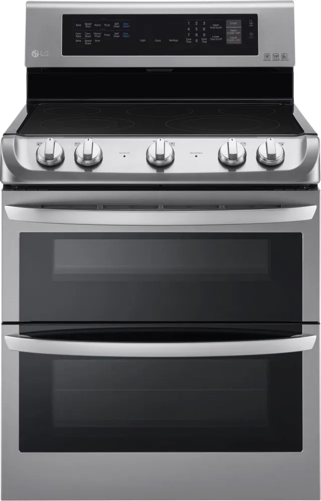 Front view of the LG LDE4413ST range 