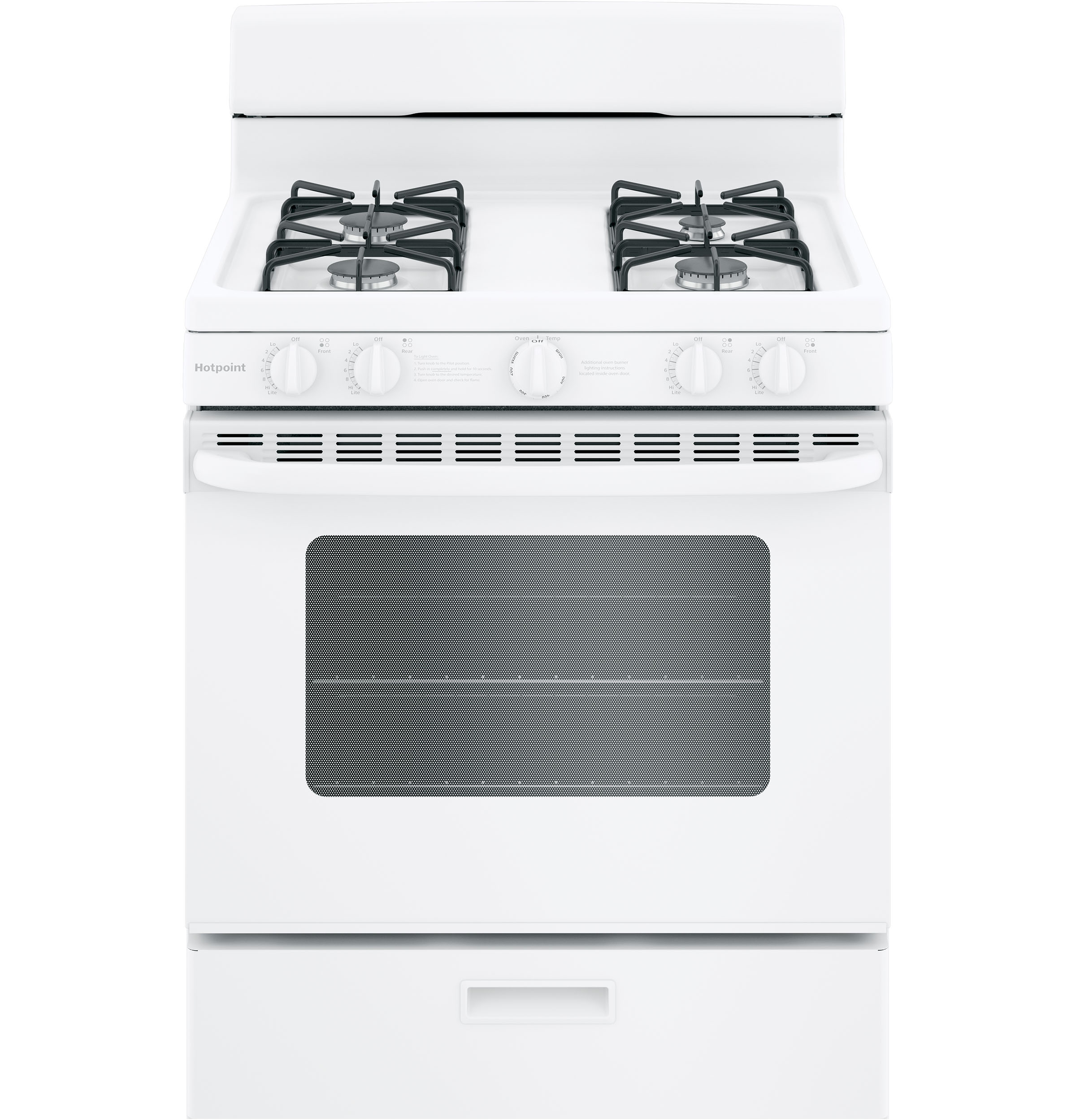 Hotpoint all white gas range