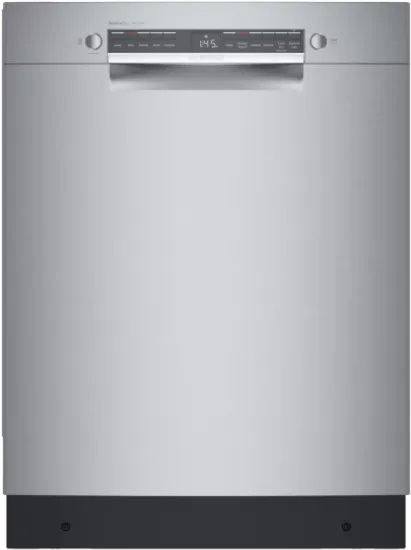 Bosch Front view of Bosch SGE53B55UC ADA compliant dishwasher