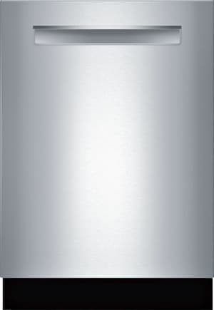 Front view of Bosch SHPM65Z55N 500 Series dishwasher 