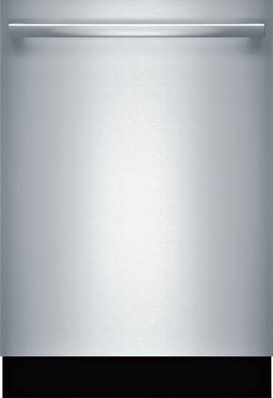 Front view of Bosch 800 Series SHXM78Z55N dishwasher