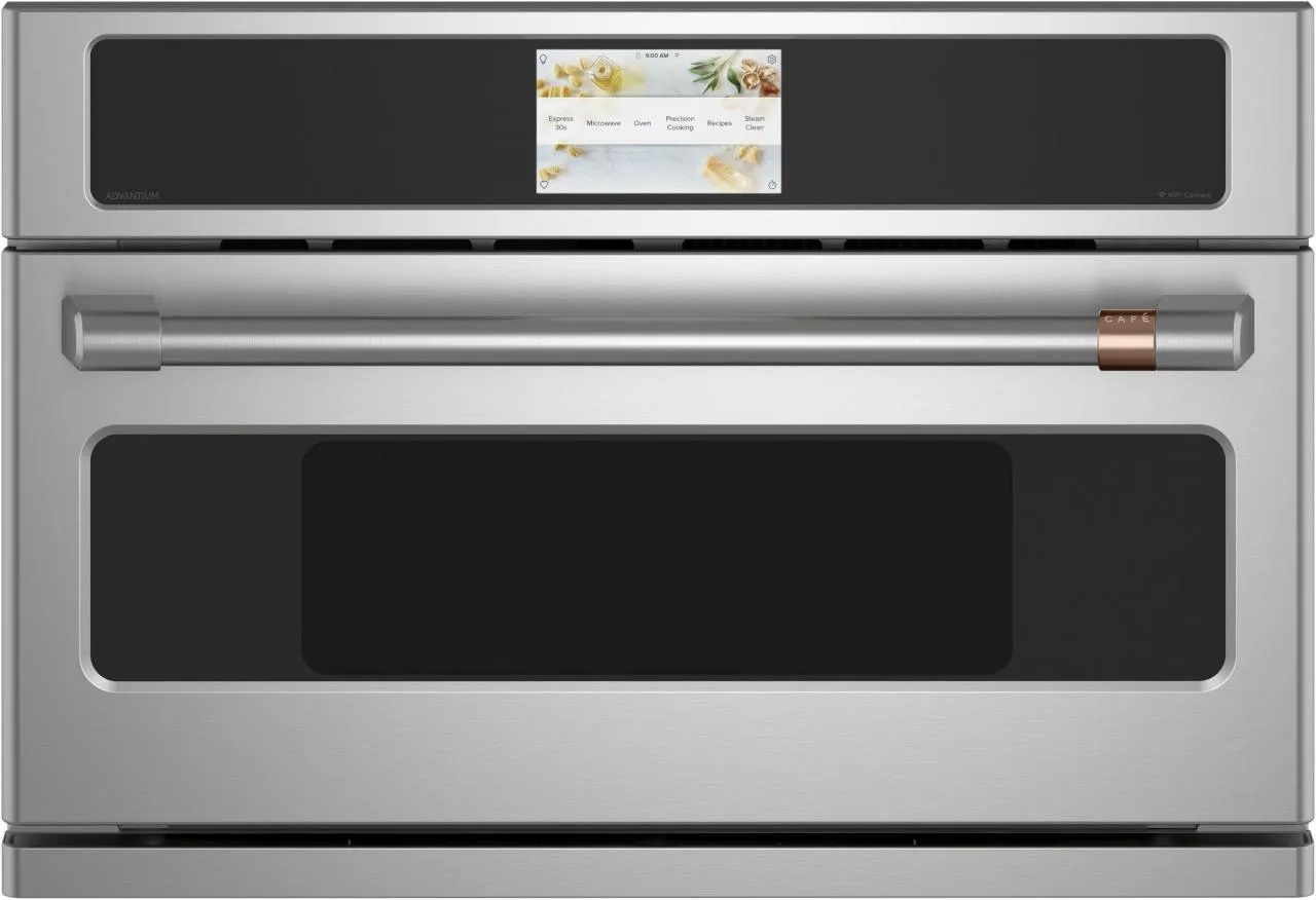GE Cafe Front view of GE Cafe 30-inch speed oven