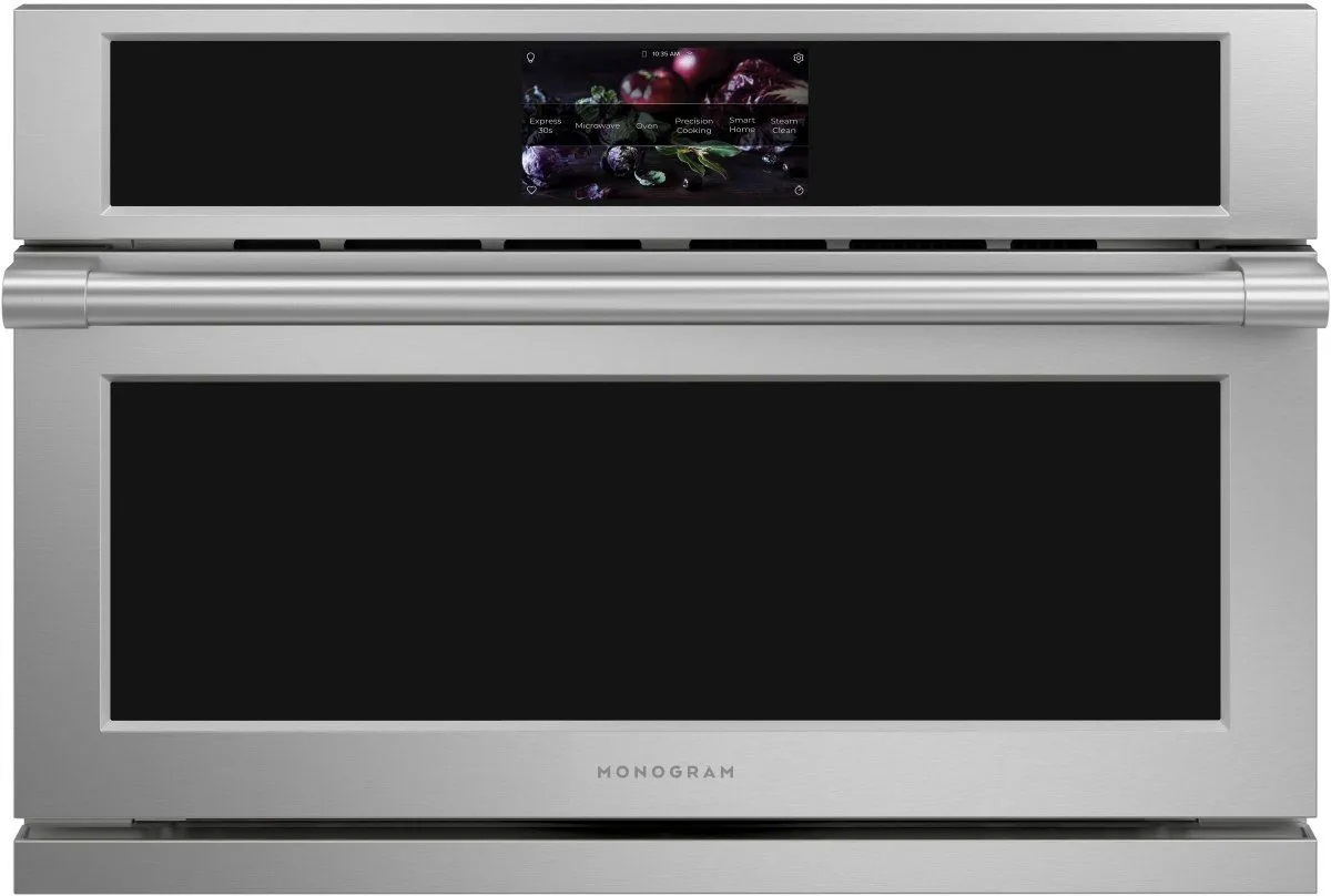 Monogram Front view of Monogram ZSB9232NSS 30-inch speed oven