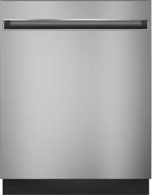 Front view of the GE GDT225SSLSS dishwasher 