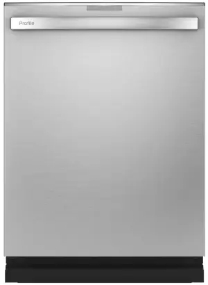 ont view of the GE Profile PDT715SYNFS dishwasher 