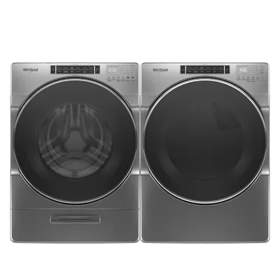 Whirlpool Chrome Shadow Laundry Pair