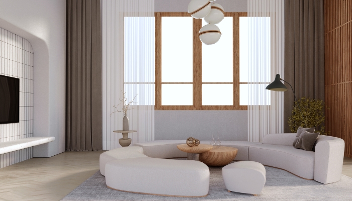 Curves invite you in and add a softness to a space.