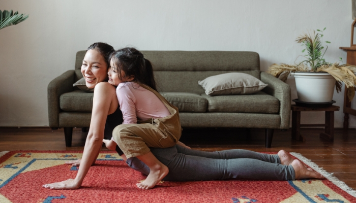 A rug will shield your child’s hands and knees from the rough floor while providing a safe and comfortable play area.