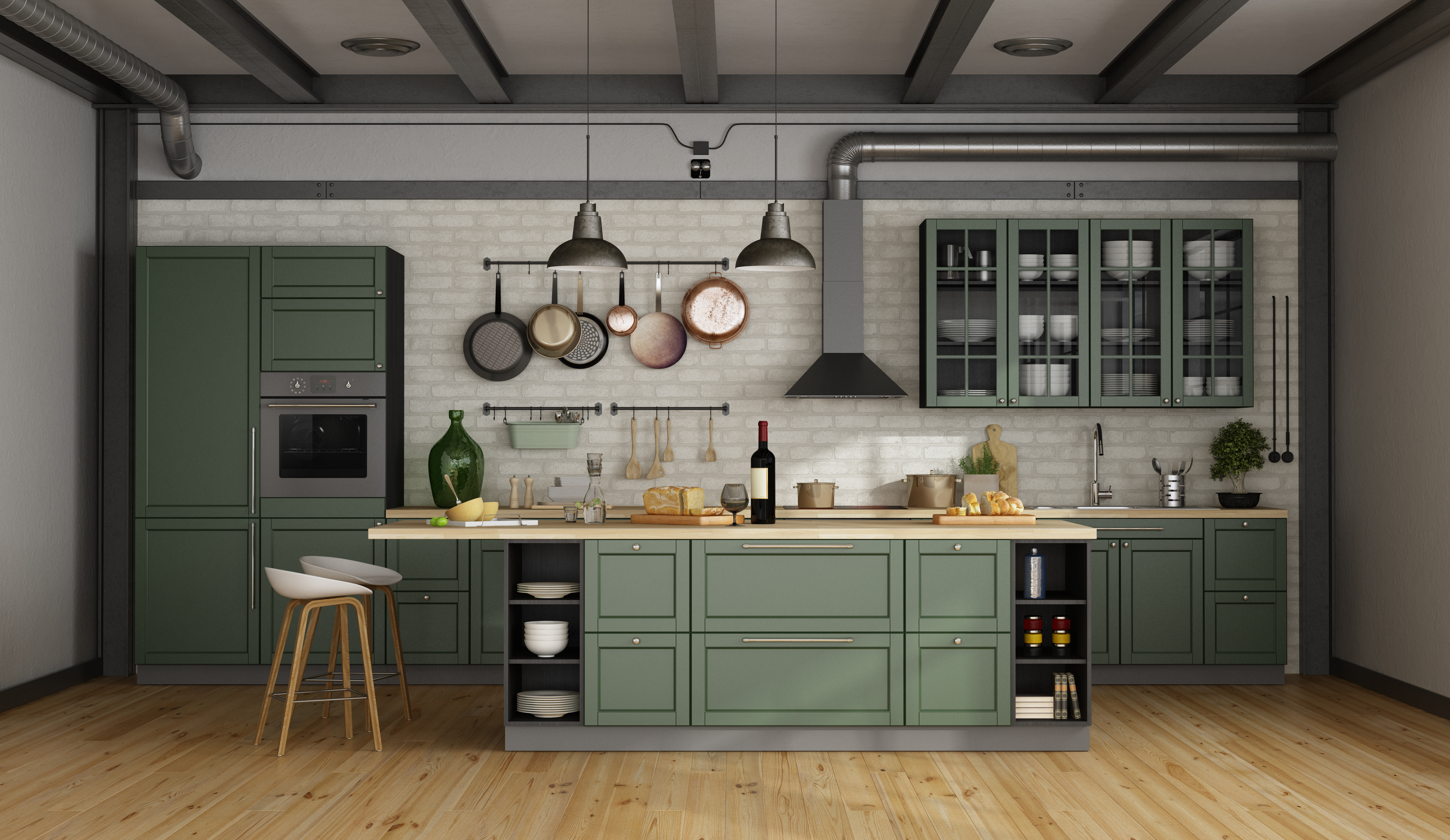 Kitchens are going green - literally