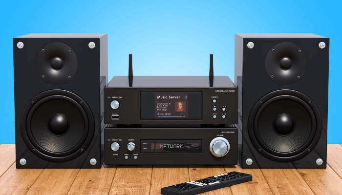 Elec_Music-Streaming-Audio-Quality_4.jpg Sound system equipped with streaming music