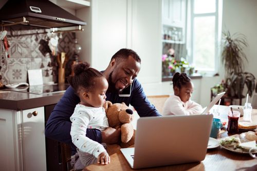 Family Using Tech Family Using the Internet