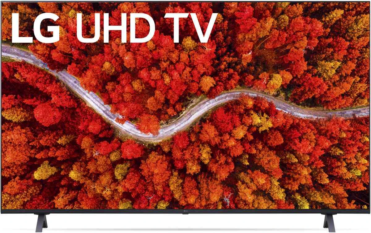 Front view of the LG 65UP8000PUA 65” LED TV 
