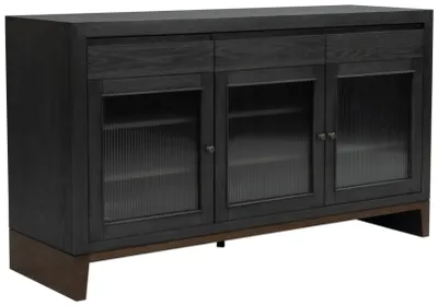 Credit: Flexsteel Front view of the Flexsteel Waterfall buffet