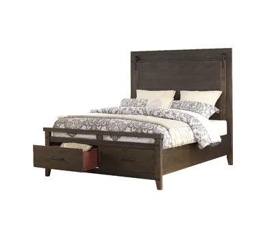 Credit: Holland House Furniture The Holland House Furniture Montana panel bed with bedding