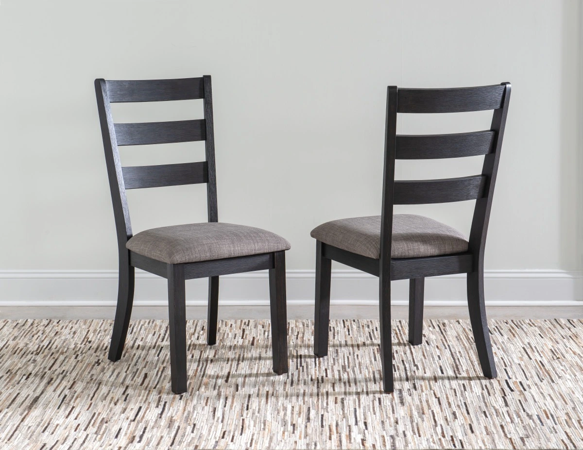 Credit: Home Furniture Outfitters Ansel Black Dining Chairs