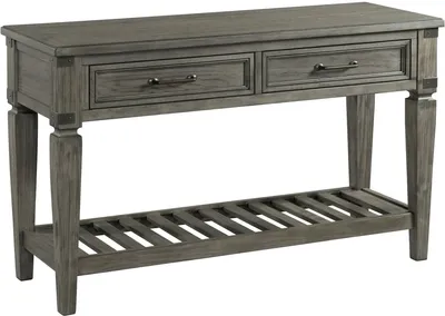 Credit: Intercon Front view of the Intercon Foundry sofa table