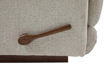 A close-up of the La-Z-Boy Fulton recliner lever