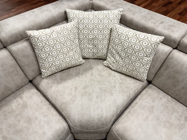 Overhead of modular sofa Overhead of modular sofa