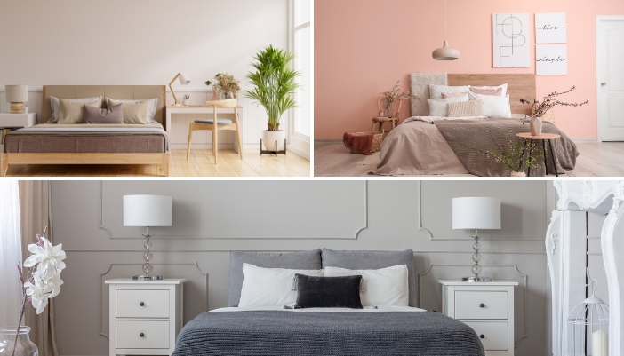 Furn_Two-Nightstands-Debate_4.jpg A collage of minimalism vs. functional bedrooms