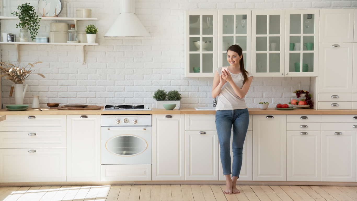White Kitchen Cabinets White Kitchen Cabinets in Stylish Modern Kitchen